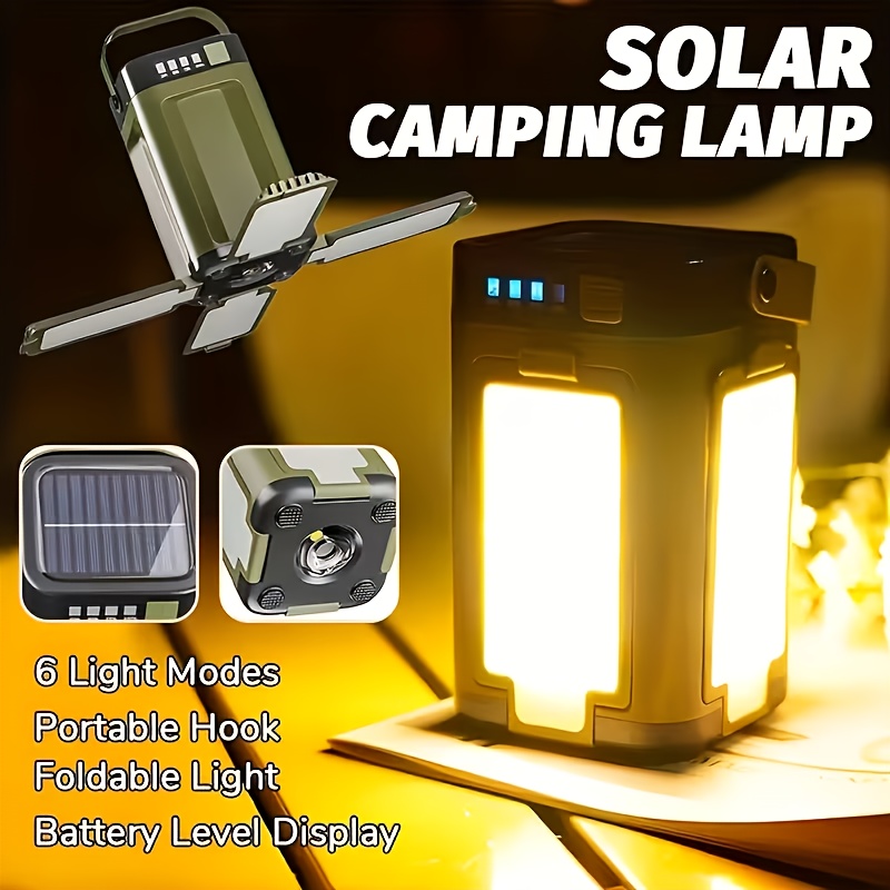 Outdoor Camping Tent - Lampu Camping Portabel Tenaga Surya Lipat