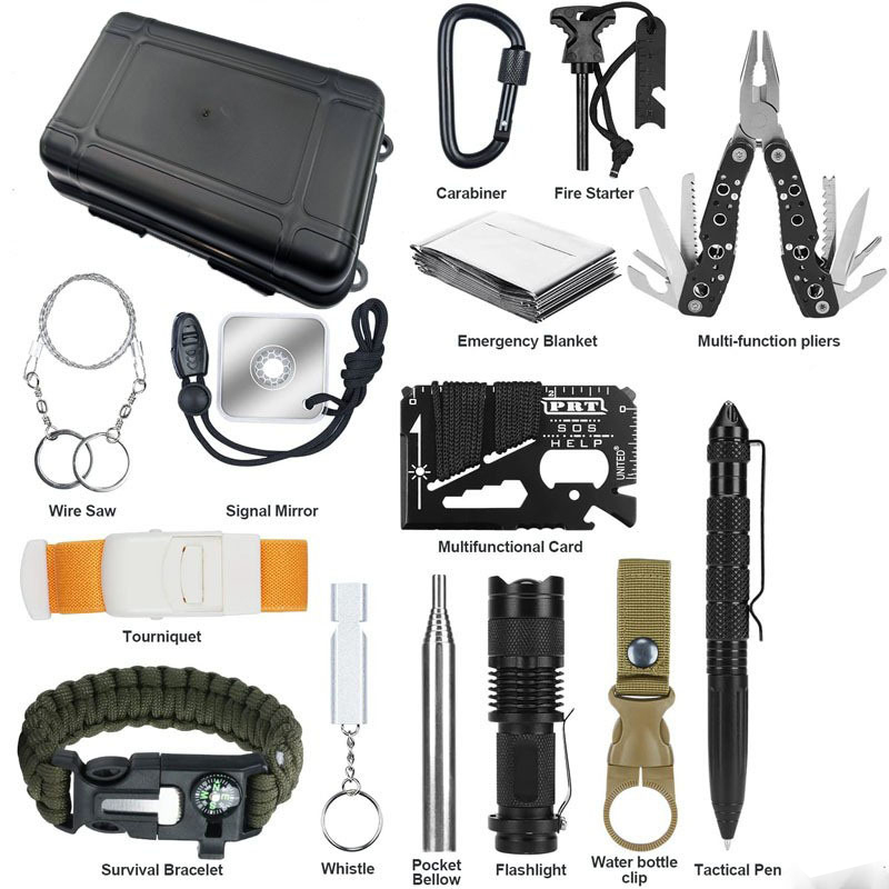 Outdoor Camping Adventures - Perlengkapan Darurat Tahan Benturan Ringkas Portabel