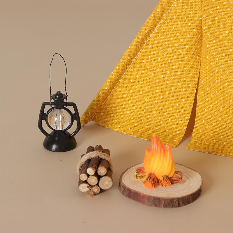Outdoor Camping Toys - Dekorasi Model Tenda Berkemah Skala 1:12