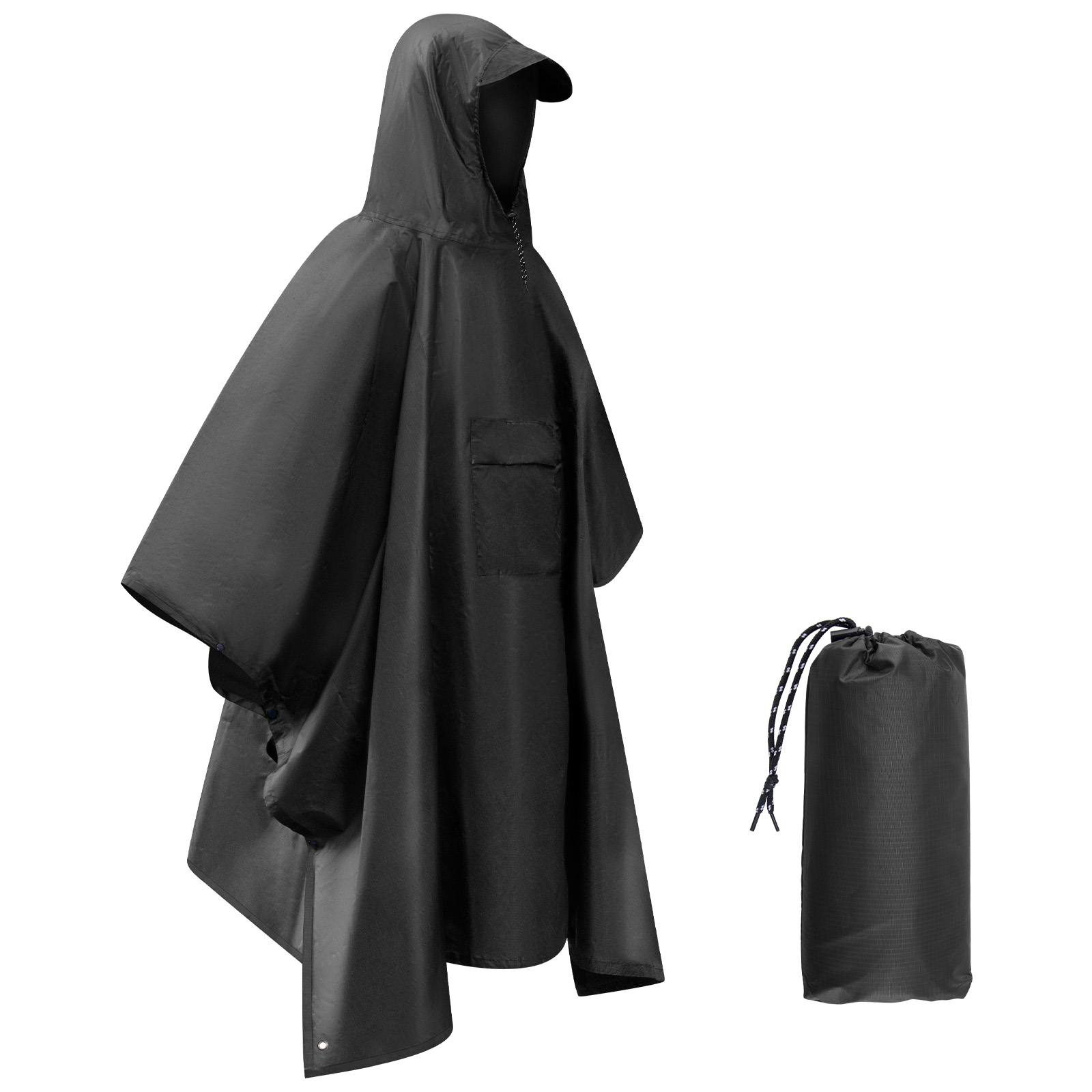 Camping Rain Poncho - Jas Hujan Tahan Air Ringan Ponco