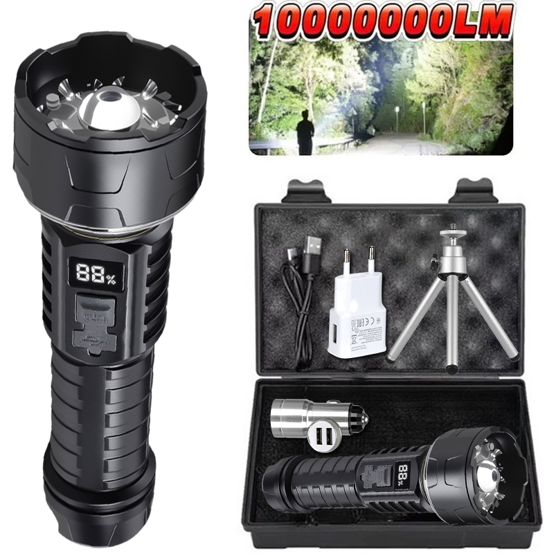 Camping Lantern - Senter LED COB Lentera Isi Ulang