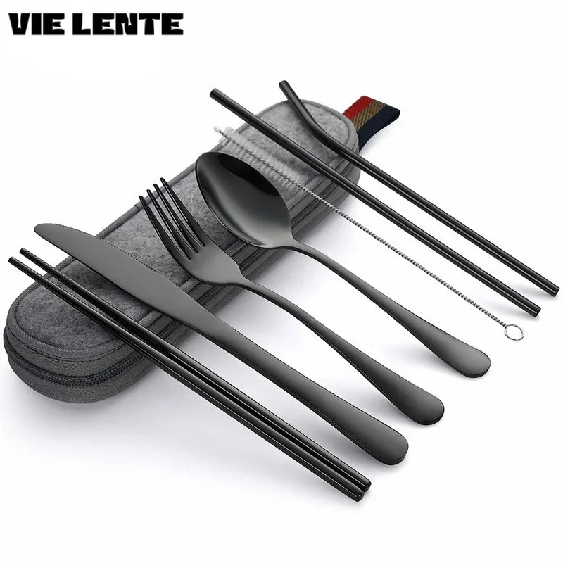 Outdoor Camping Utensils - Peralatan makan perjalanan, alat makan Set