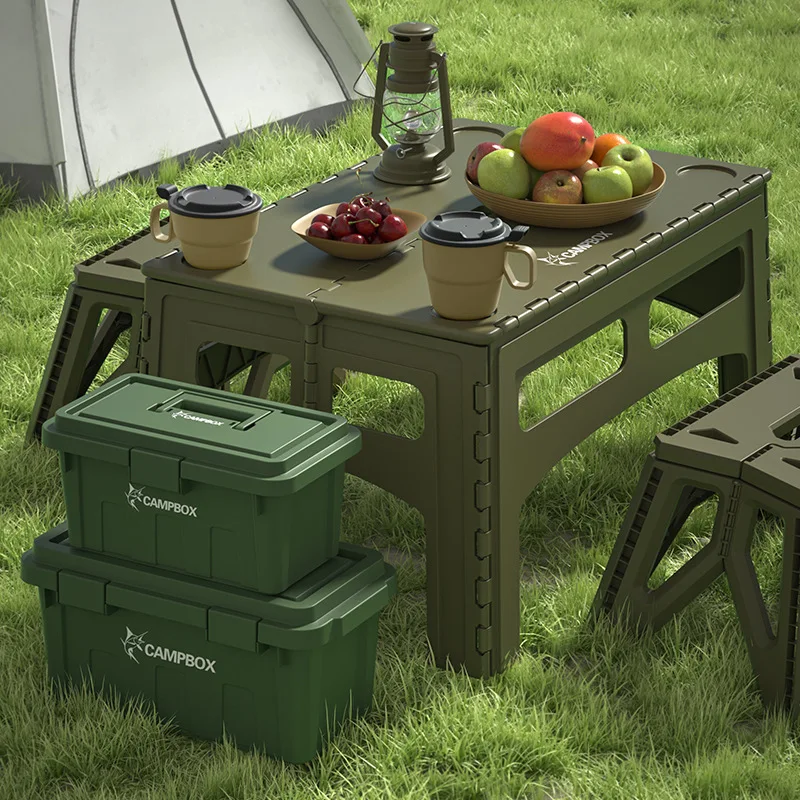 Outdoor Camping Exhibition - Meja Kemah lipat portabel luar ruangan,