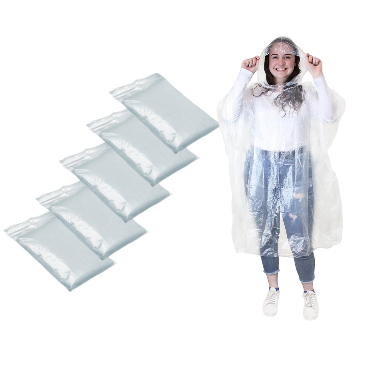 Camping Rain Poncho - Jas hujan tahan air sekali pakai,