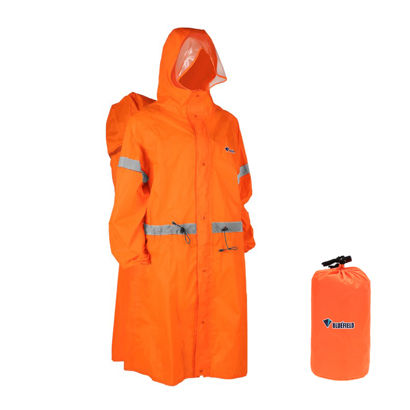 Camping Rain Poncho - Tas Ransel Pendakian Outdoor Reflektif Unisex,
