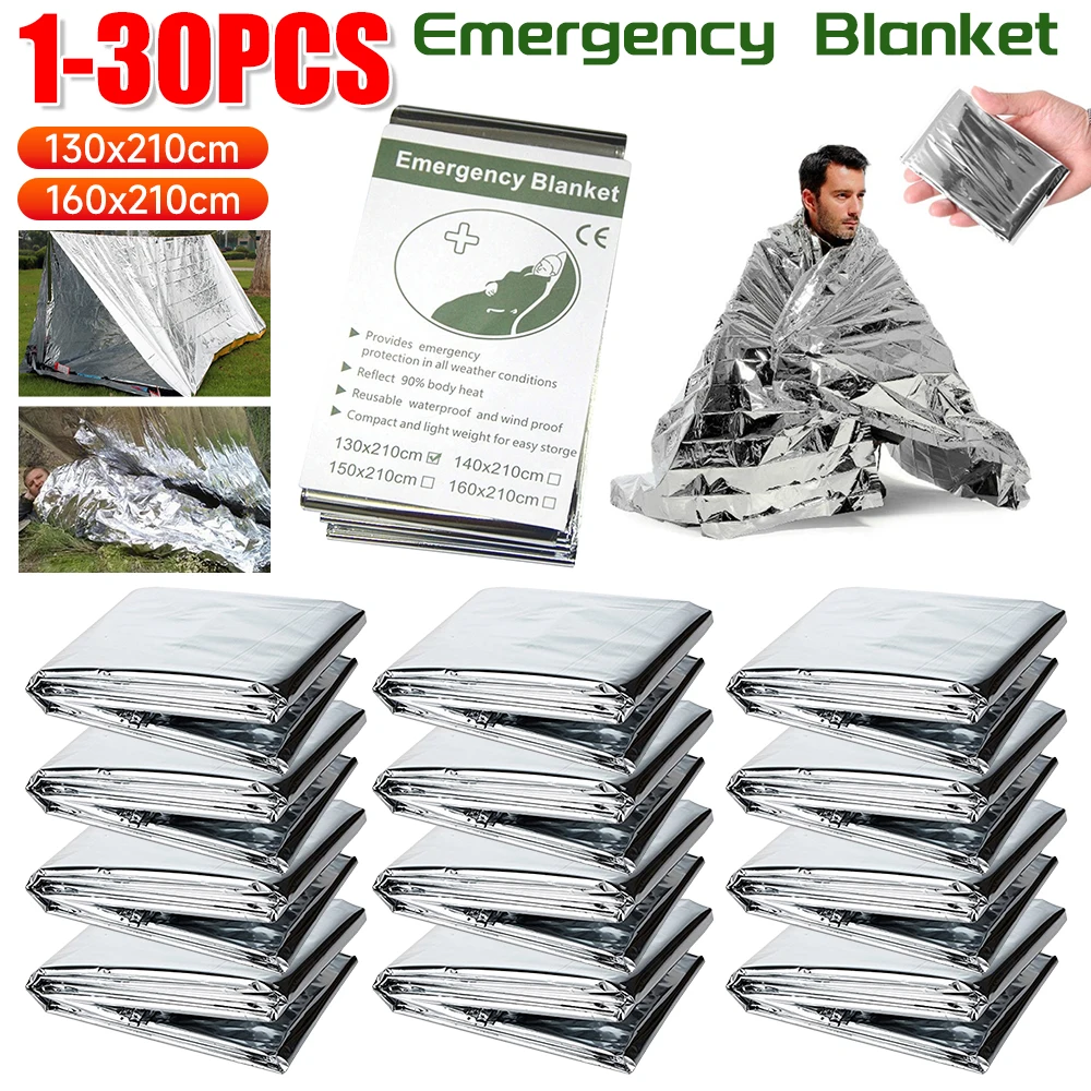 First Aid Kit Camping - 1-30 Buah Selimut Darurat Luar Ruangan