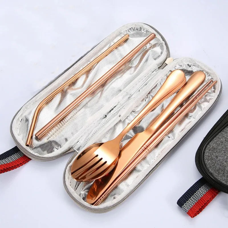 Outdoor Camping Utensils - Peralatan makan perjalanan, peralatan makan dapat
