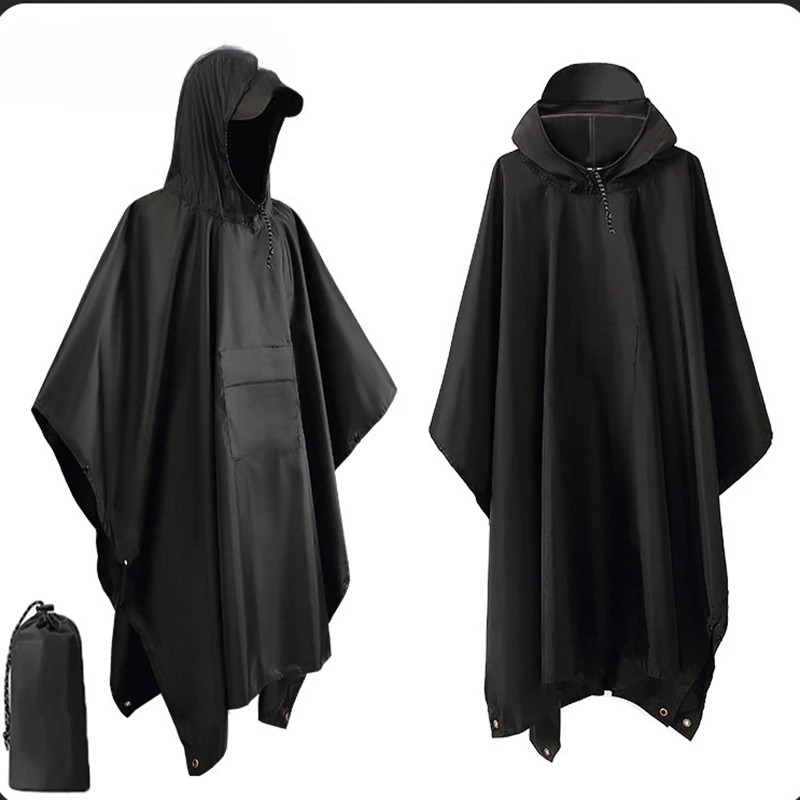 Jas Hujan Militer 3 In 1 Luar  - Camping Rain Poncho ulasan dan harga