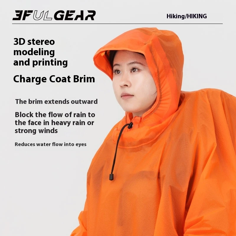 3F UL GEAR Jas Hujan Hiking Ul - Camping Rain Poncho ulasan dan harga