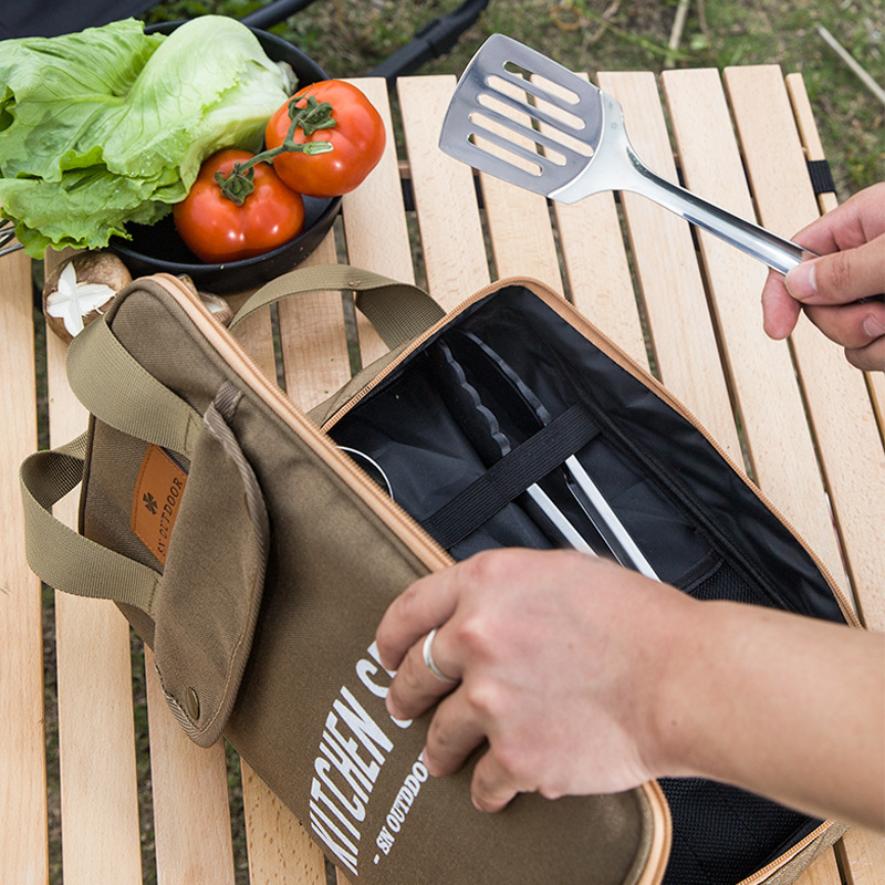 8 Buah Set Peralatan Masak Dap - Outdoor Camping Utensils ulasan dan harga