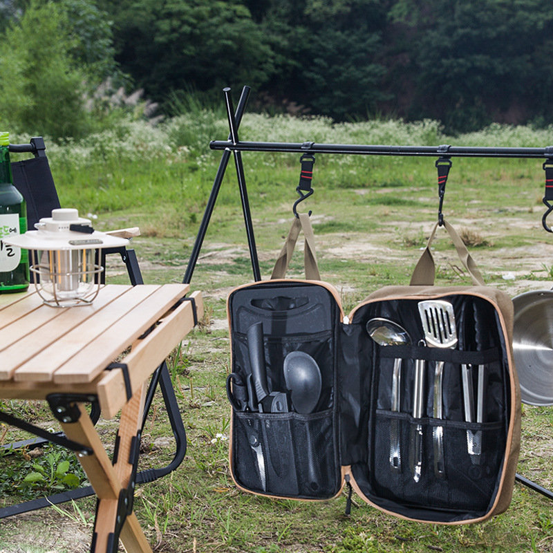 8 Buah Set Peralatan Masak Dap - Outdoor Camping Utensils ulasan dan harga