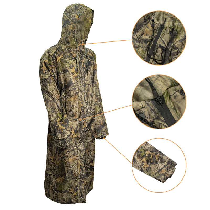 Jas hujan panjang kamuflase un - Camping Rain Poncho ulasan dan harga