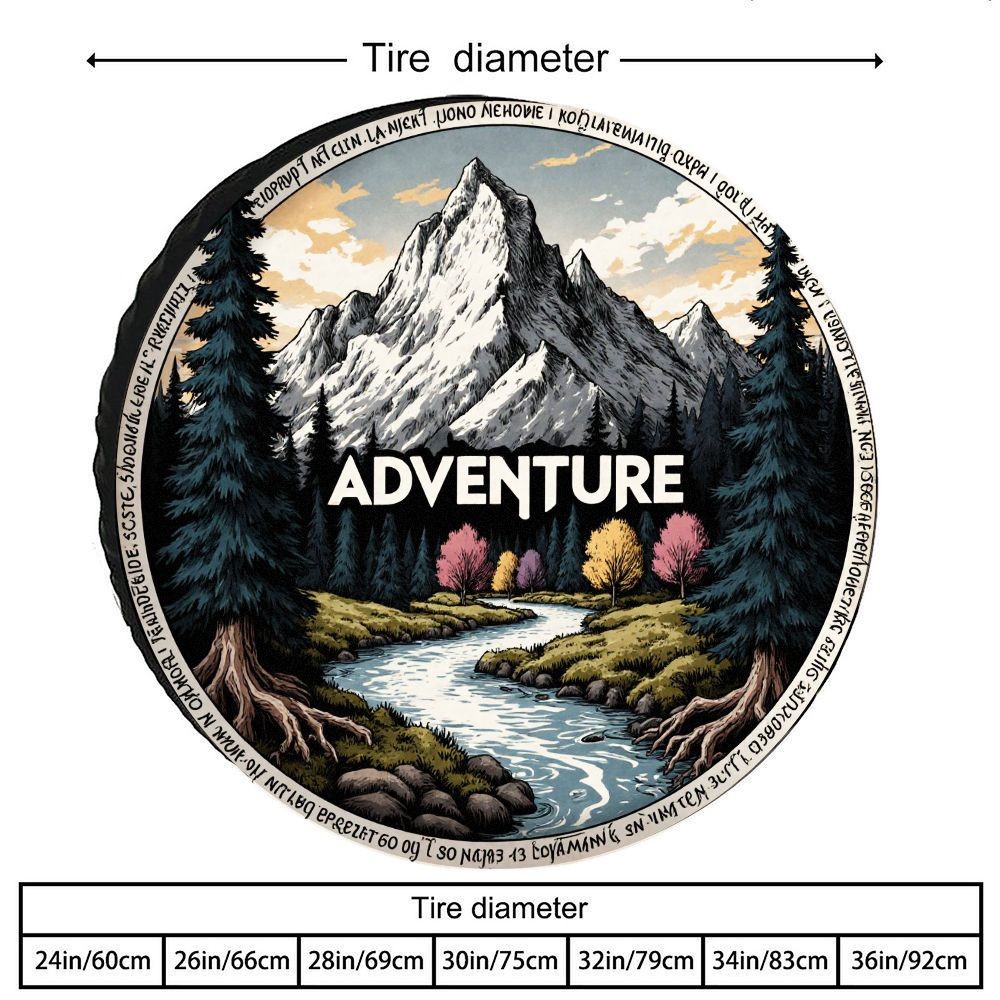 Penutup Ban Motif Pemandangan  - Outdoor Camping Adventures ulasan dan harga