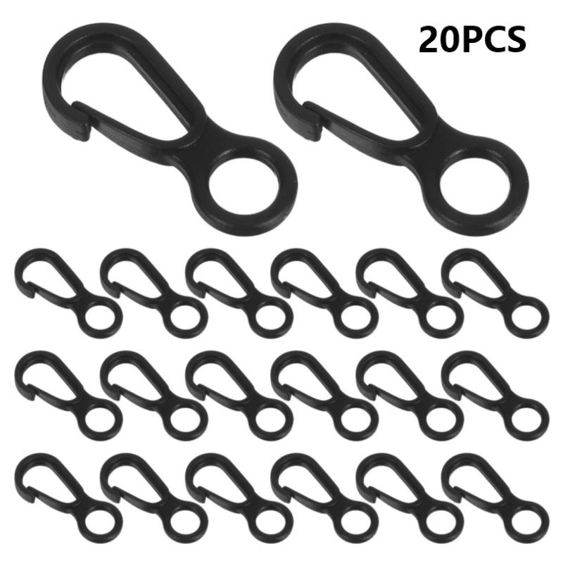 20Pcs Kait Jepret Plastik Hita - Outdoor Activities In Camping ulasan dan harga
