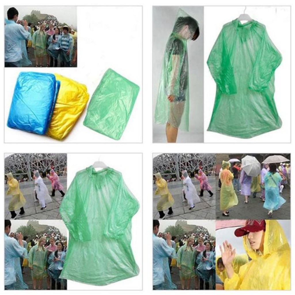 Jas Hujan Ponco Sekali Pakai,  - Camping Rain Poncho ulasan dan harga