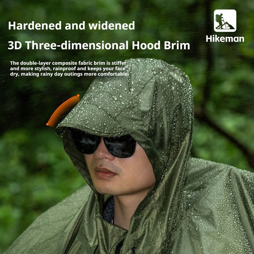 Jas Hujan Ultralight dengan Ri - Camping Rain Poncho ulasan dan harga