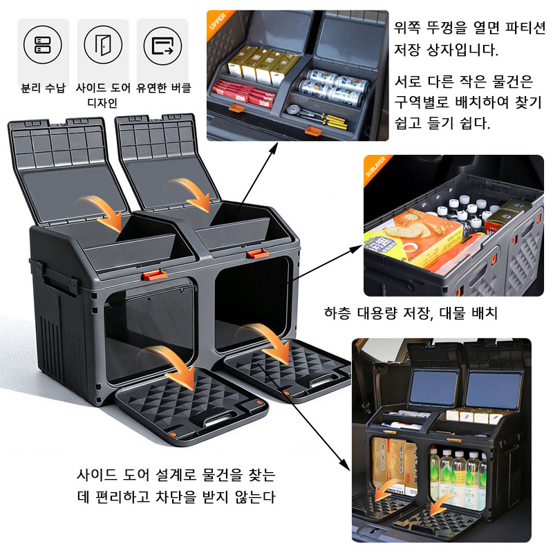 Kotak Penyimpanan Bagasi Mobil - Outdoor Camping Folding Storage Box ulasan dan harga