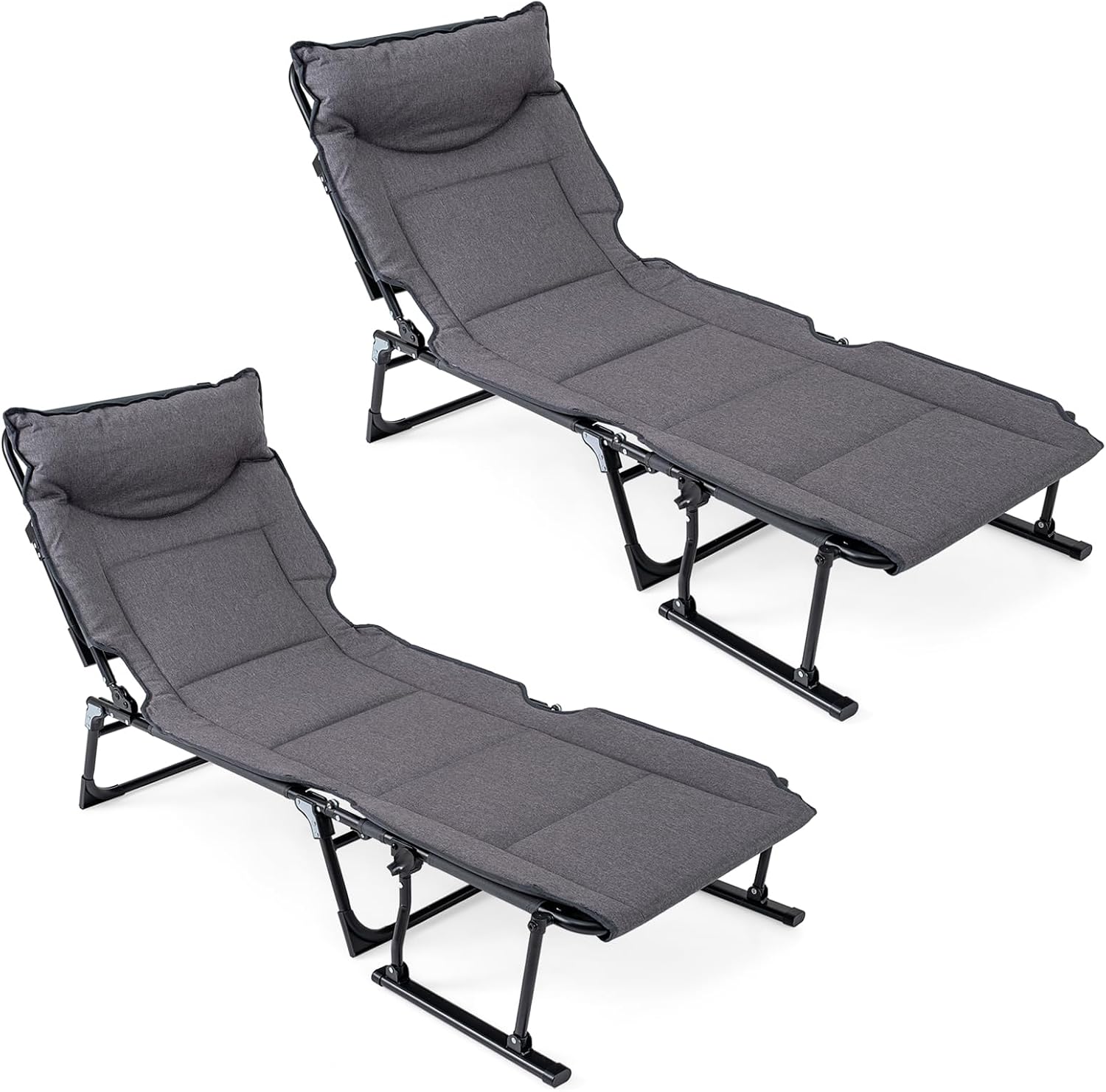 Set Kursi Santai Lipat untuk T - Outdoor Camping Recliner Chairs ulasan dan harga