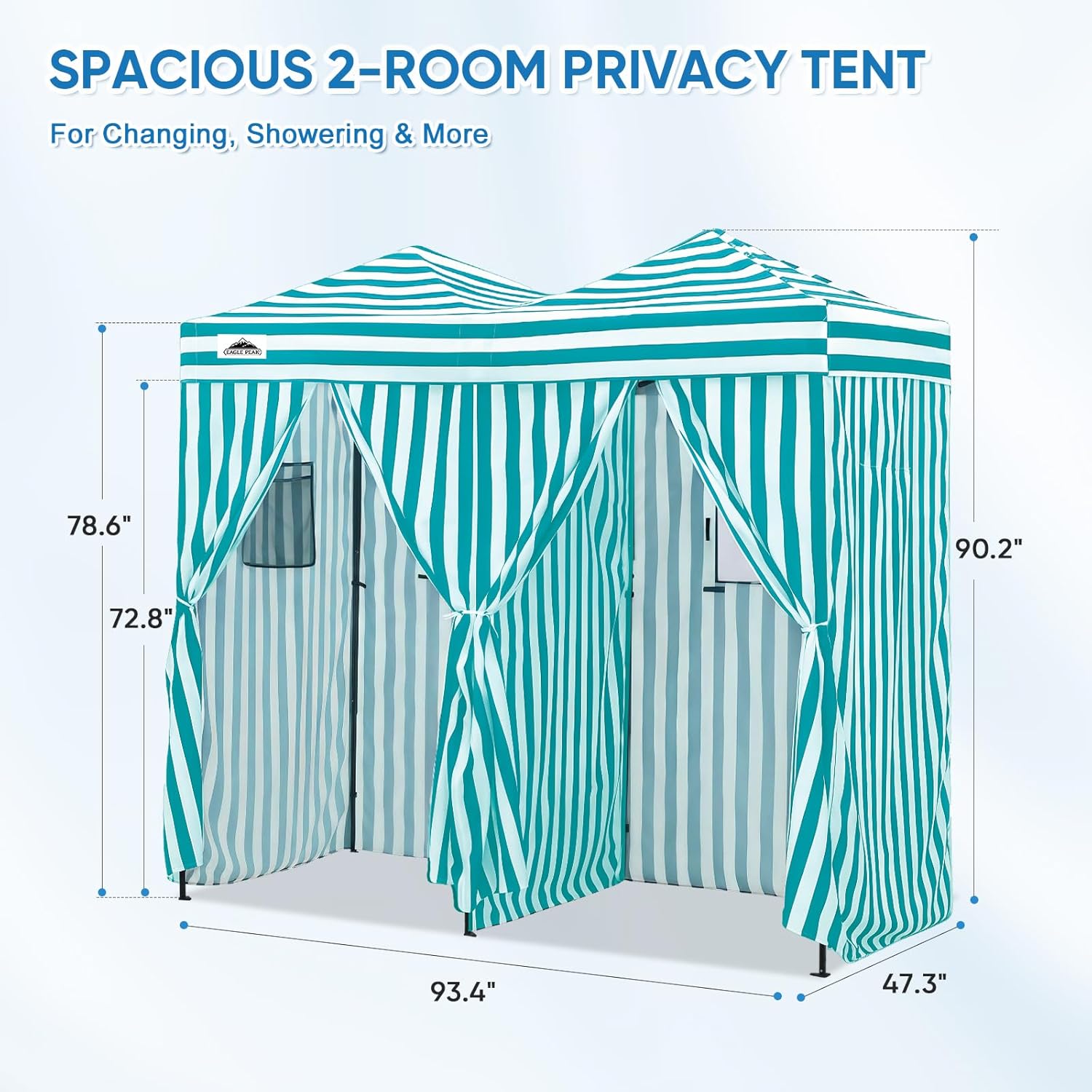 Tenda Ganti Baju Portabel 2 Ru - Outdoor Camping Tent ulasan dan harga