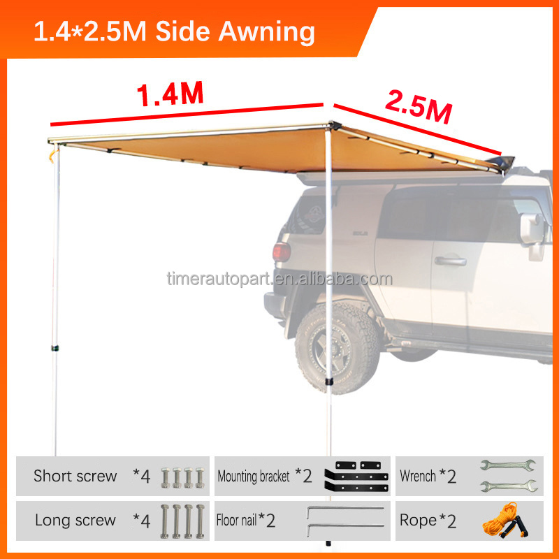 Tenda Samping Mobil Anti Hujan - Outdoor Camping Van Tent ulasan dan harga