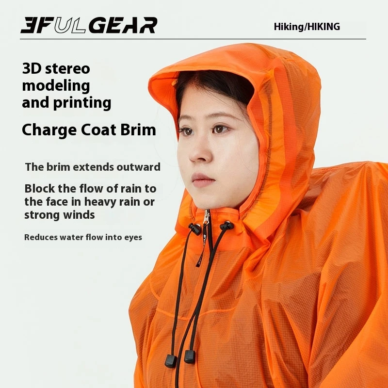 Jas Hujan Ritsleting UL GEAR 3 - Camping Rain Poncho ulasan dan harga