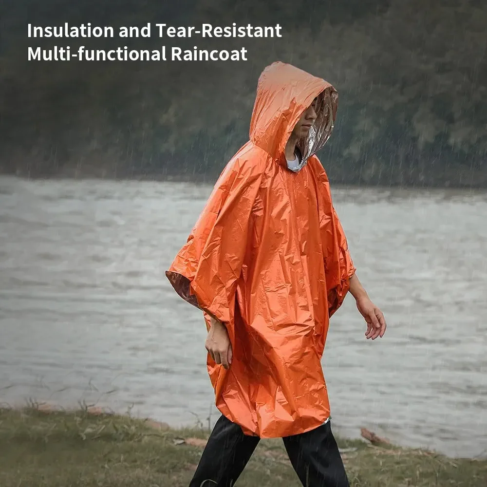 Jas hujan darurat ponco tahan  - Camping Rain Poncho ulasan dan harga