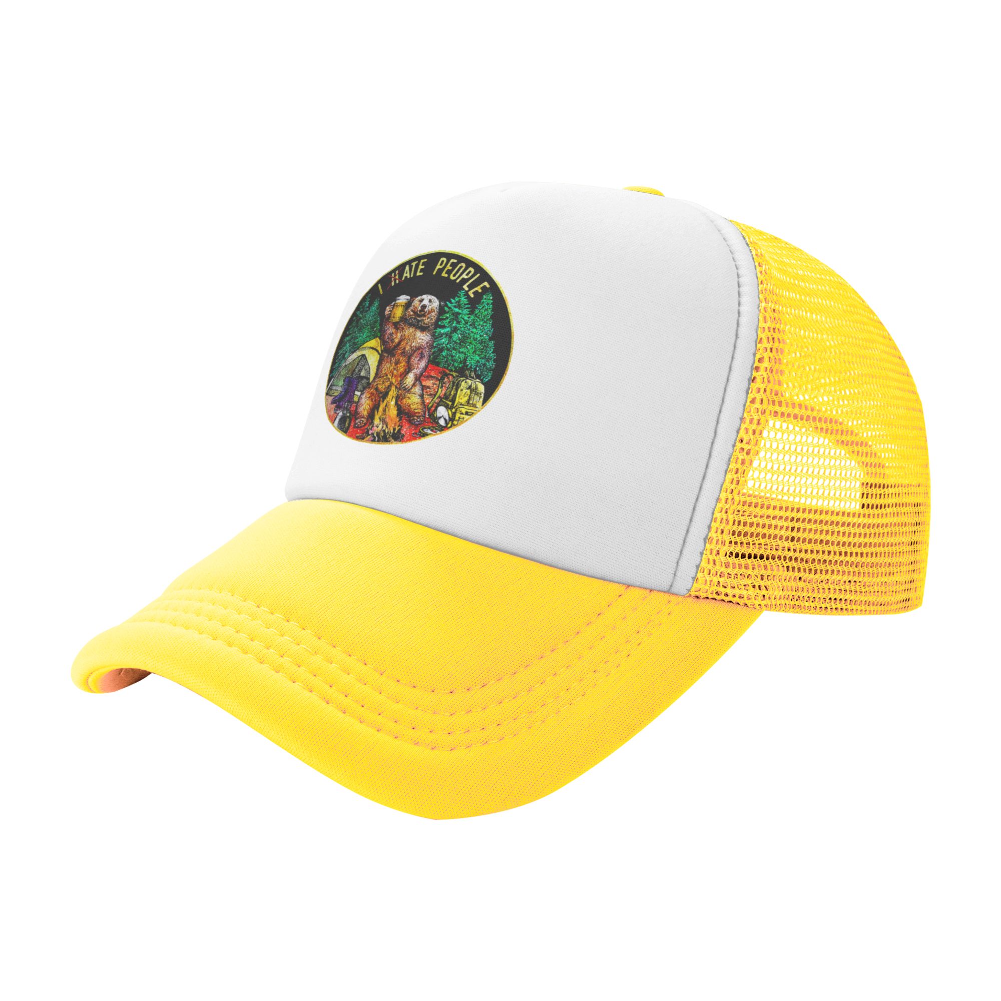 Topi Bisbol I Hate People Bear - Outdoor Camping Adventures ulasan dan harga
