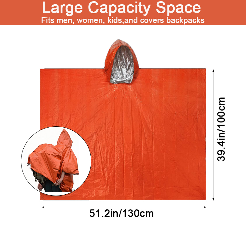 SSUNTAK Ponco Darurat Tahan Ai - Camping Rain Poncho ulasan dan harga