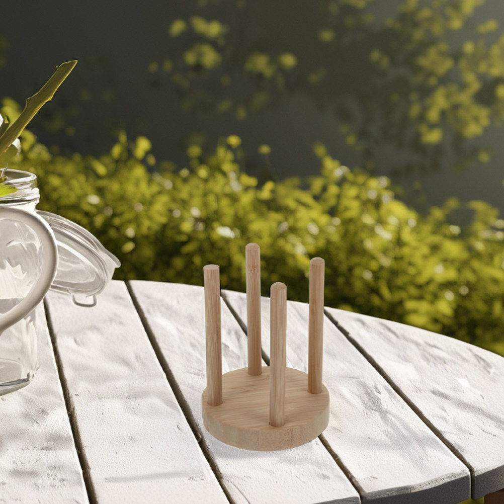 Tempat Gelas Kayu Kompak untuk - Outdoor Activities In Camping ulasan dan harga