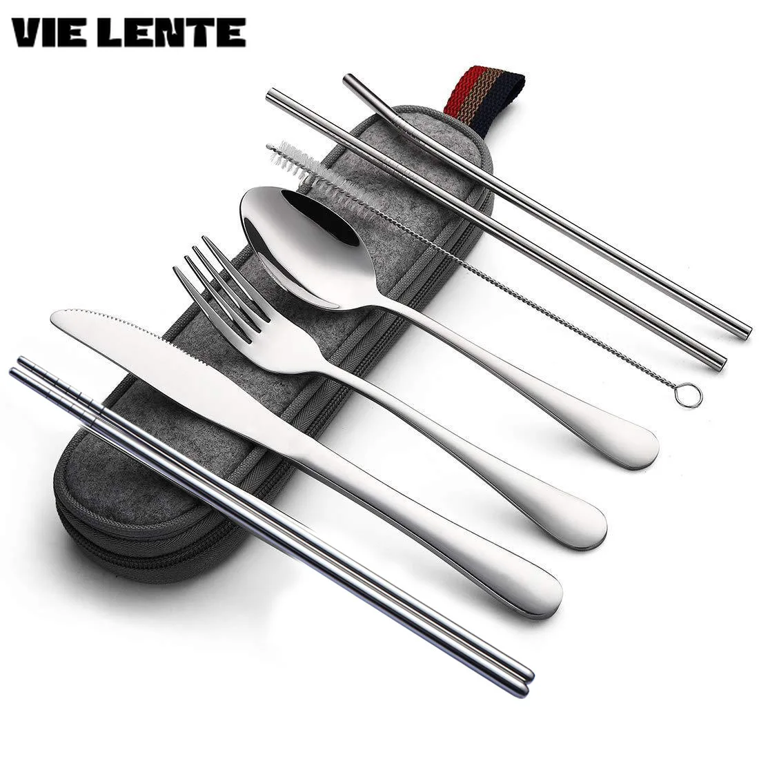 Peralatan makan perjalanan, al - Outdoor Camping Utensils ulasan dan harga