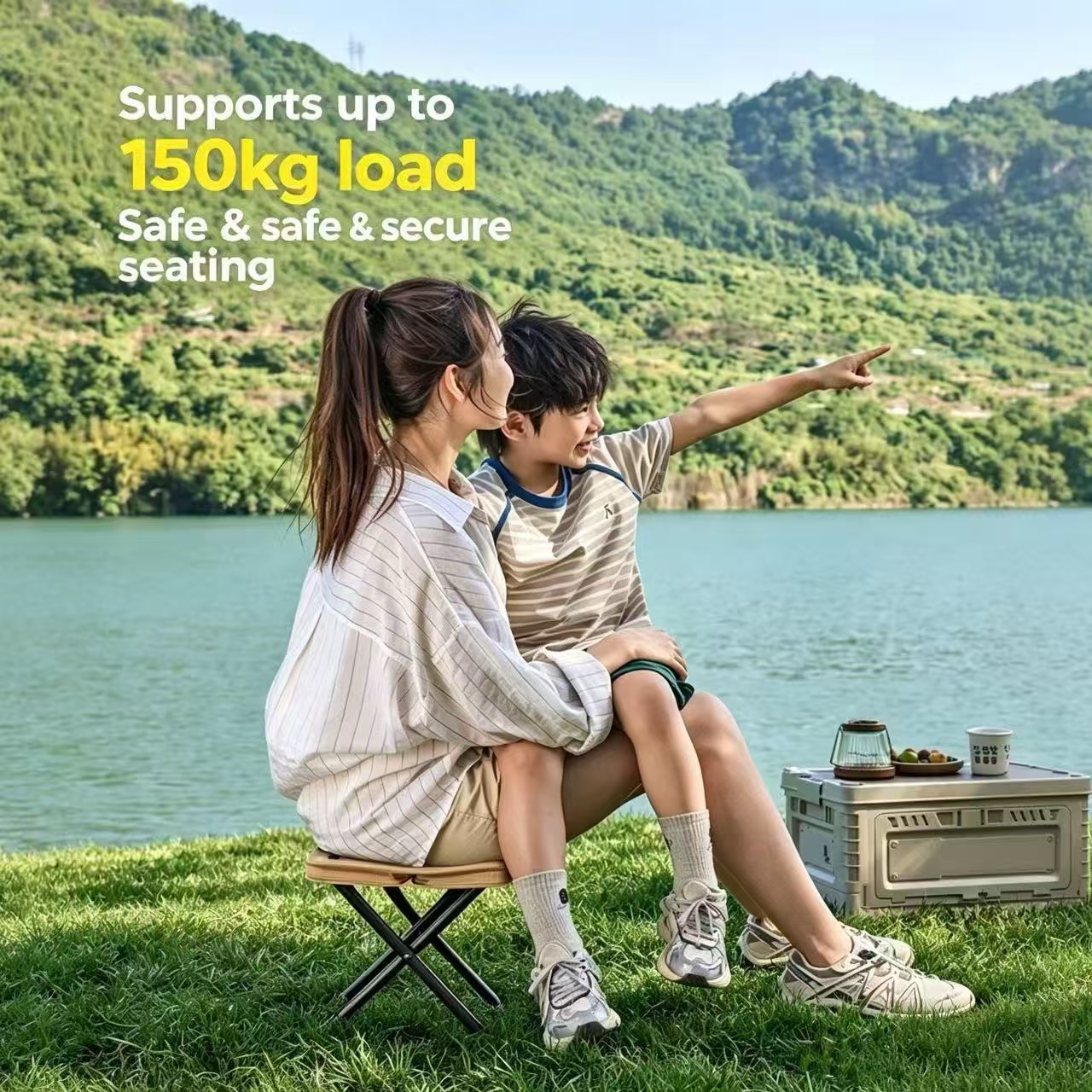 Magza Bangku Lipat Portabel Ul - Outdoor Camping Recliner Chairs ulasan dan harga