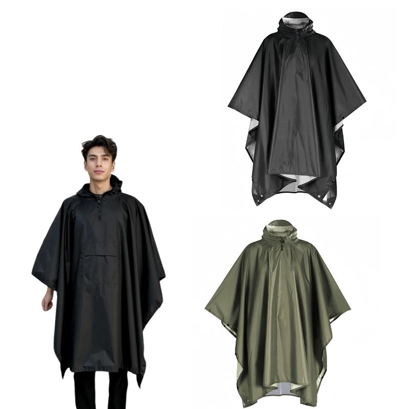 Jas Hujan Perjalanan Jas Hujan - Camping Rain Poncho ulasan dan harga