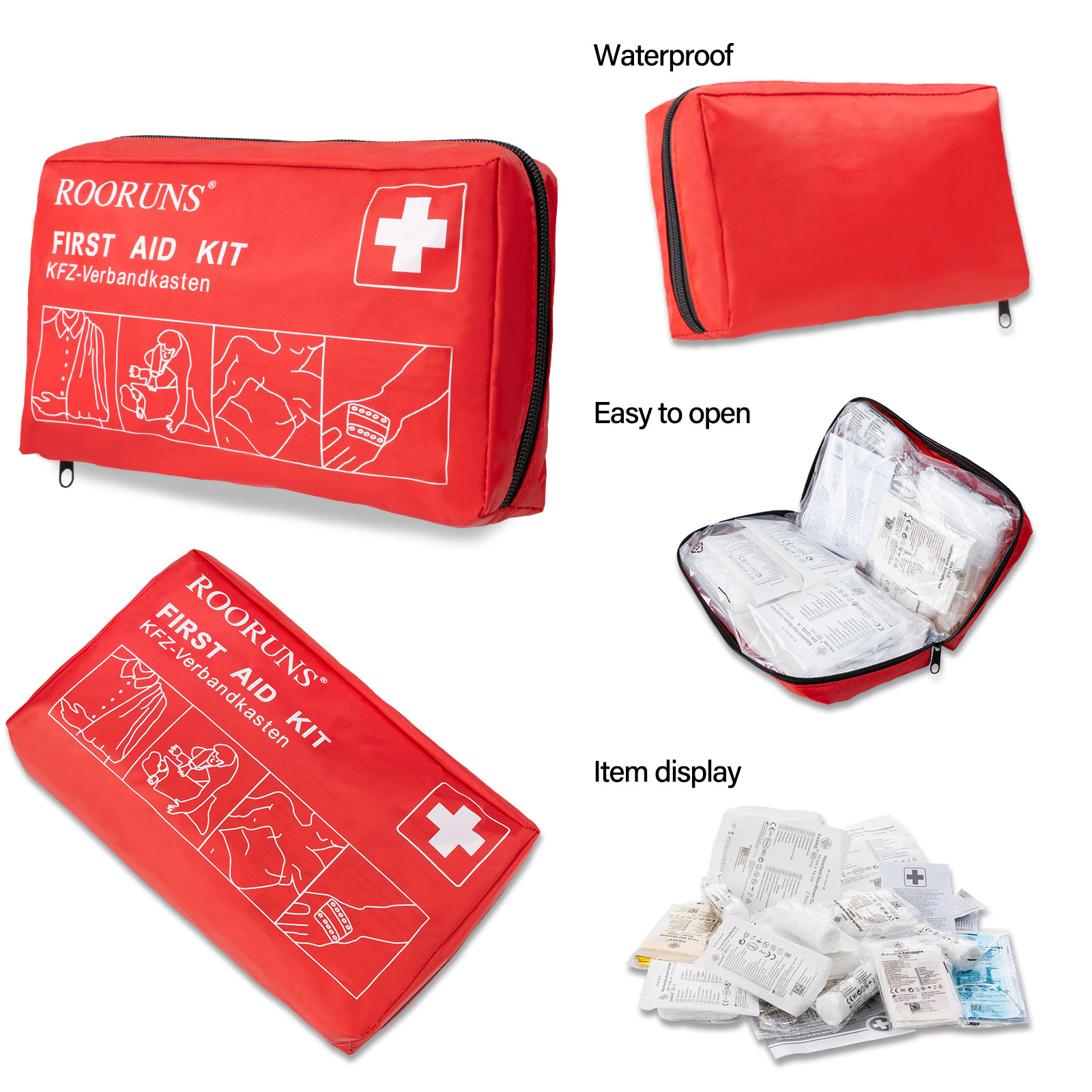 ROORUNS Kotak P3K Portabel 41P - First Aid Kit Camping ulasan dan harga