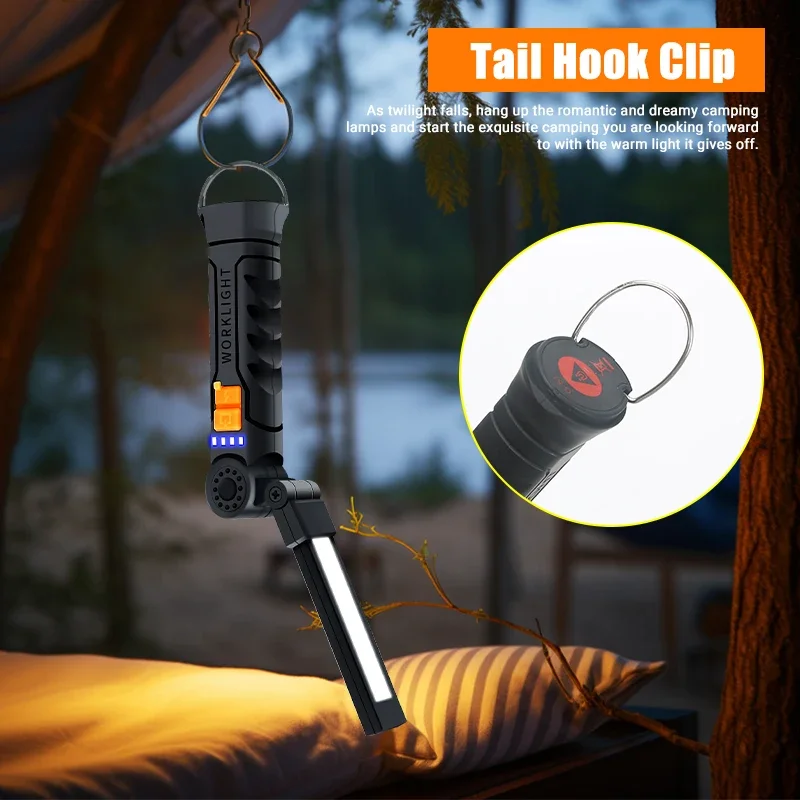 Senter LED COB Portabel Lampu  - Camping Lantern ulasan dan harga