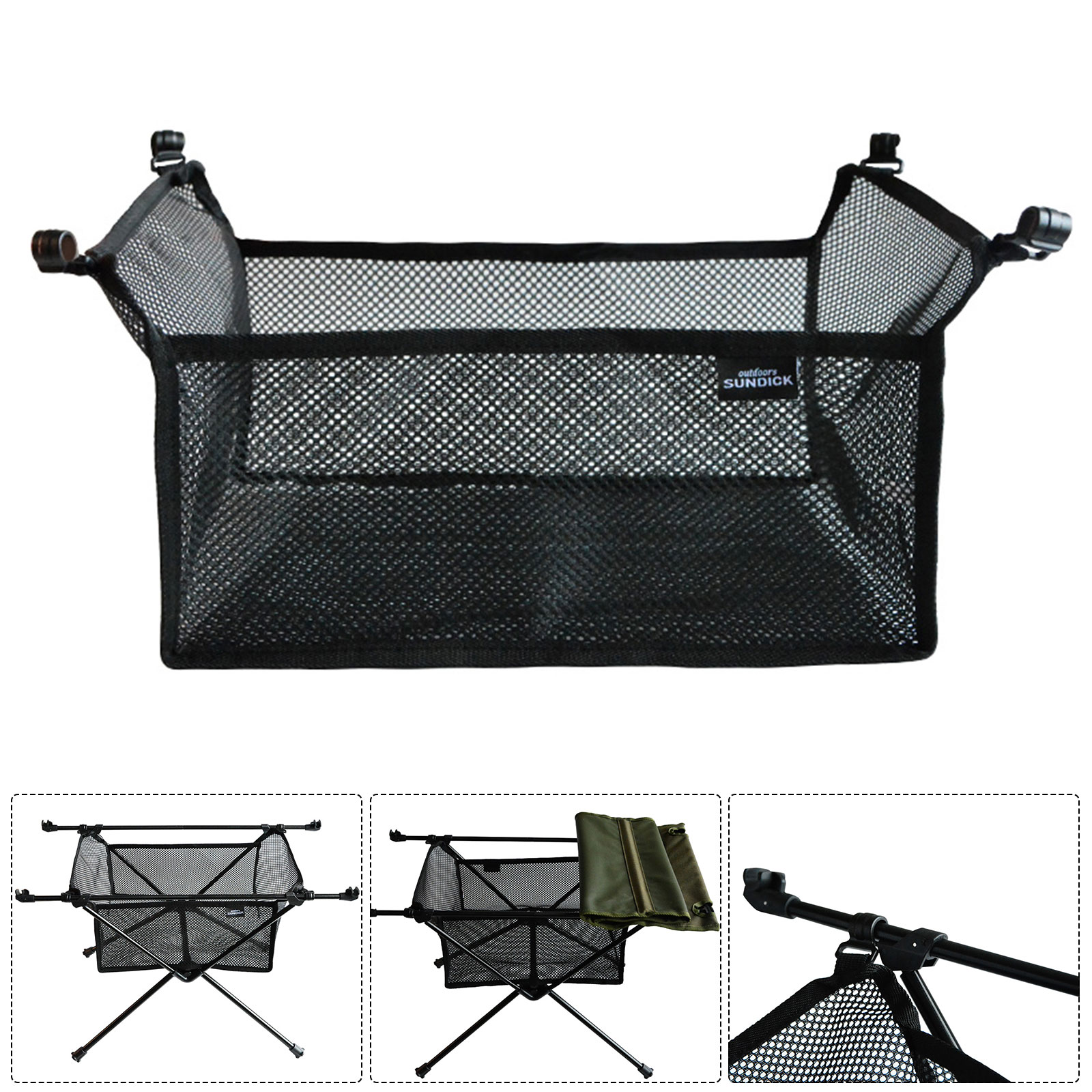 Tas Jaring Penyimpanan Meja Li - Outdoor Camping Folding Storage Box ulasan dan harga