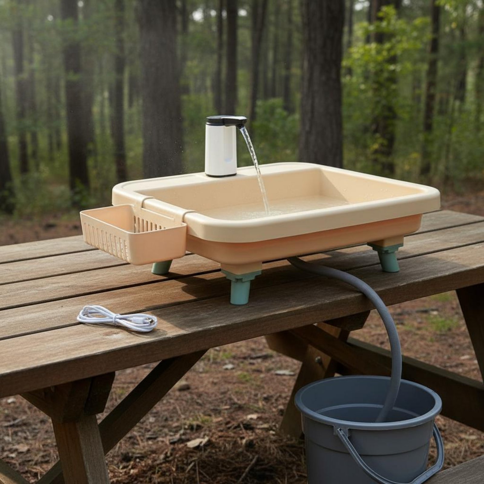 Stasiun Cuci Tangan Portabel d - Outdoor Camp ulasan dan harga
