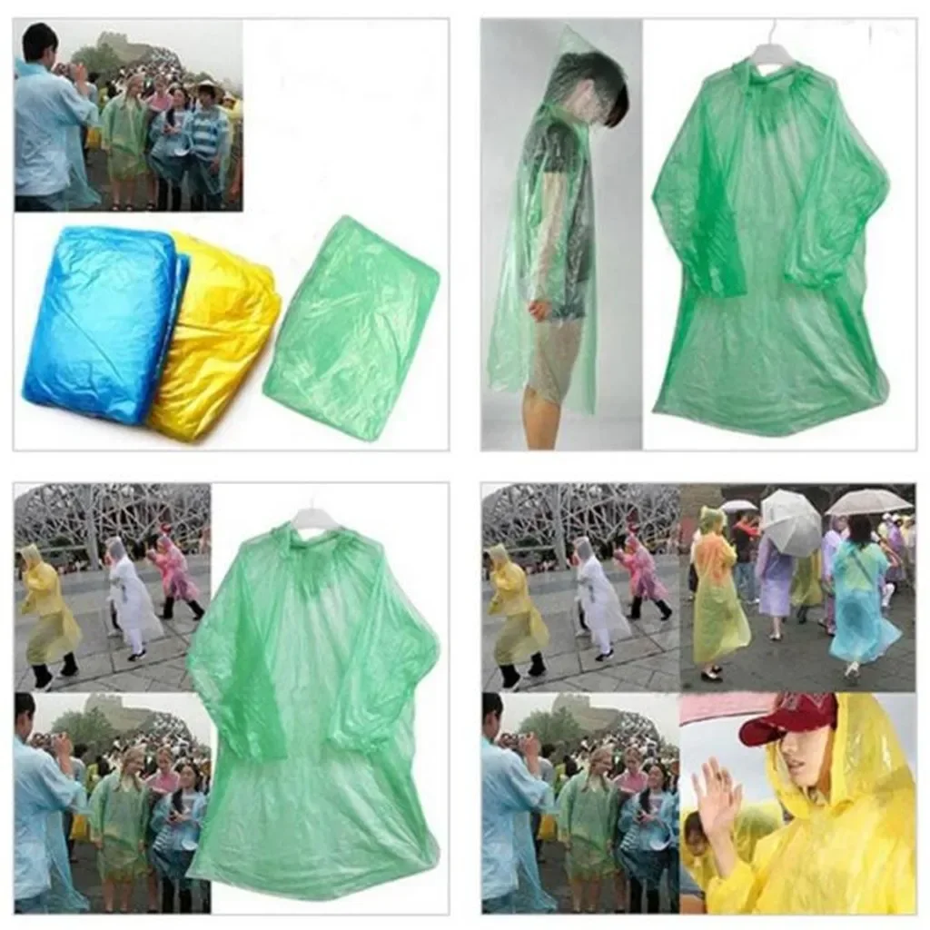 Jas hujan sekali pakai anak de - Camping Rain Poncho ulasan dan harga
