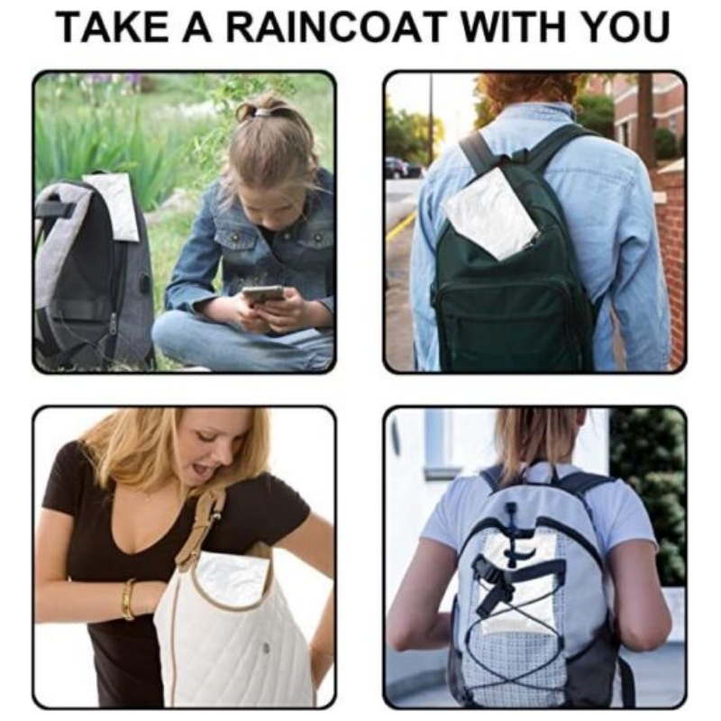 Jas hujan tahan air sekali pak - Camping Rain Poncho ulasan dan harga