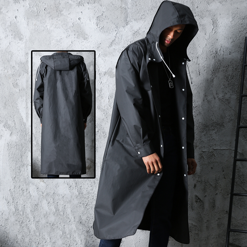 Jas Hujan Panjang Tahan Air De - Camping Rain Poncho ulasan dan harga